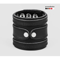 Leather cuff bracelet for men or women, code 3575st