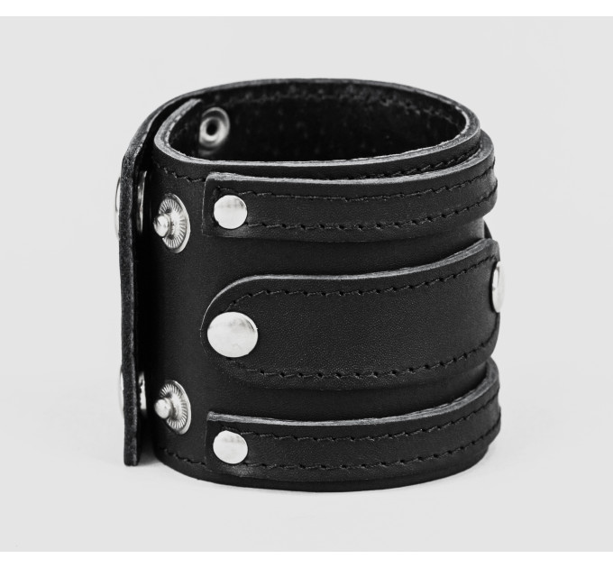 Leather cuff bracelet for men or women, code 3575st
