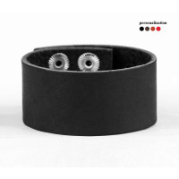 Leather cuff bracelet for men or women, code 3601