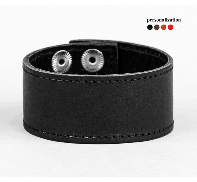 Leather cuff bracelet for men or women, code 3601st