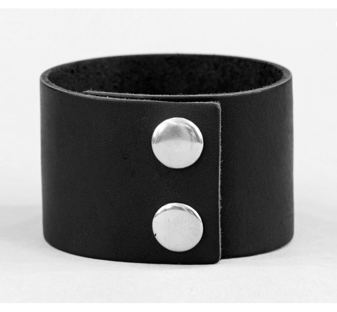 Leather cuff bracelet for men or women, code 3602