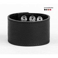Leather cuff bracelet for men or women, code 3602st