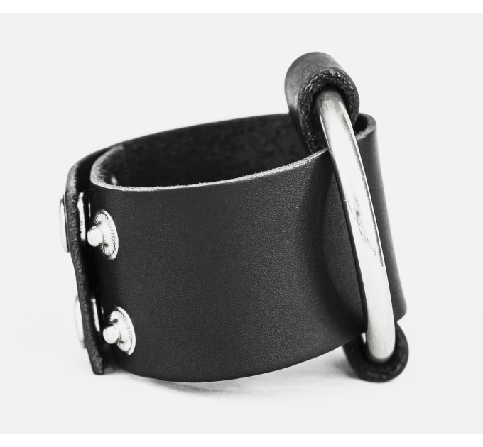 Leather cuff bracelet for men or women, code 3610