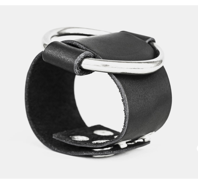 Leather cuff bracelet for men or women, code 3610