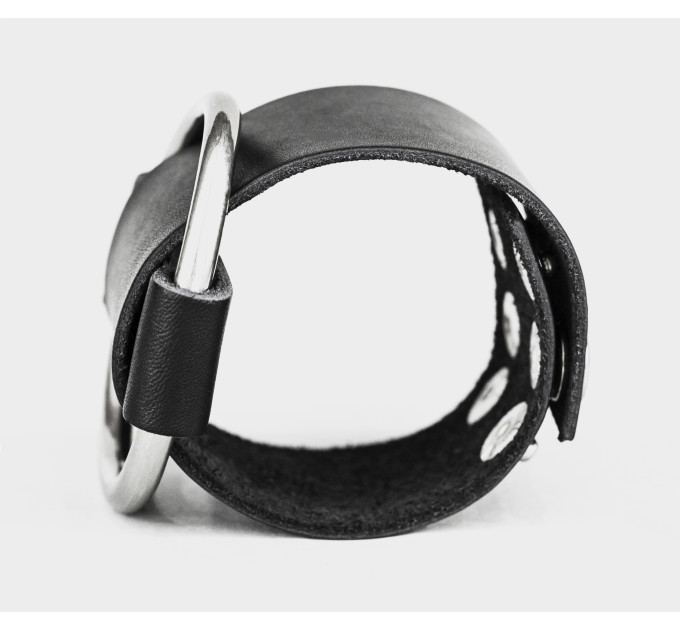 Leather cuff bracelet for men or women, code 3610