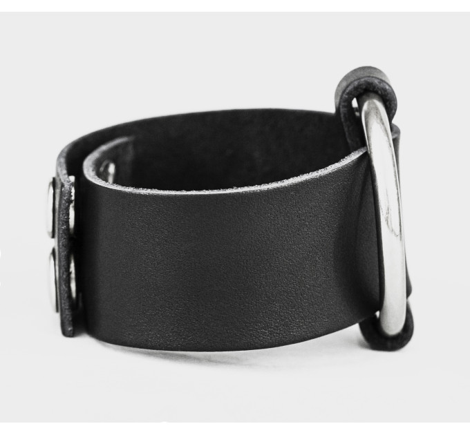 Leather cuff bracelet for men or women, code 3611