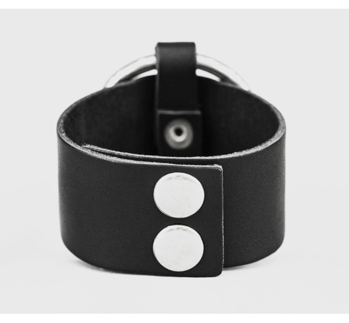 Leather cuff bracelet for men or women, code 3611