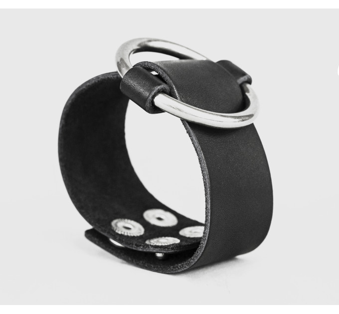 Leather cuff bracelet for men or women, code 3611
