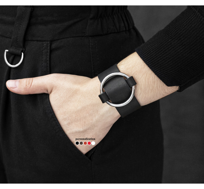 Leather bracelet for men or women, code 3612