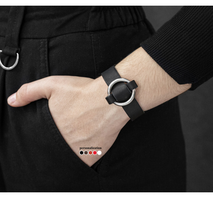 Leather bracelet for men or women, code 3613