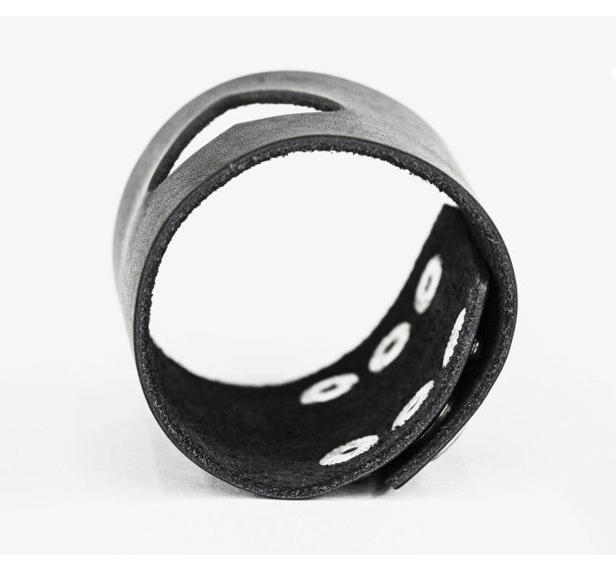 Leather cuff bracelet for men or women, code 3620