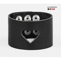 Leather cuff bracelet for men or women, code 3621