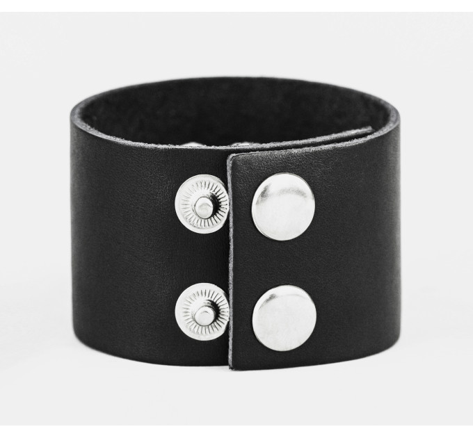 Leather cuff bracelet for men or women, code 3621