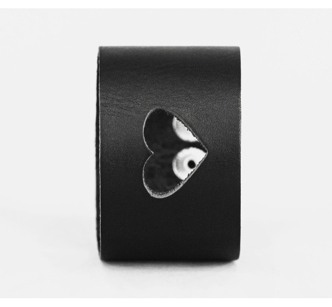 Leather cuff bracelet for men or women, code 3621