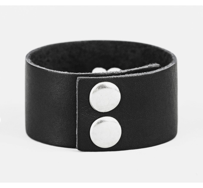Leather cuff bracelet for men or women, code 3622