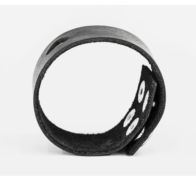 Leather cuff bracelet for men or women, code 3622