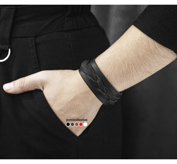 Leather bracelet for men or women, code 3630