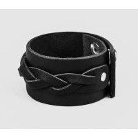 Leather cuff bracelet for men or women, code 3631