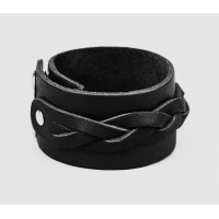 Leather cuff bracelet for men or women, code 3631