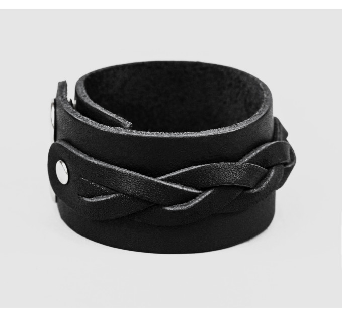 Leather cuff bracelet for men or women, code 3631