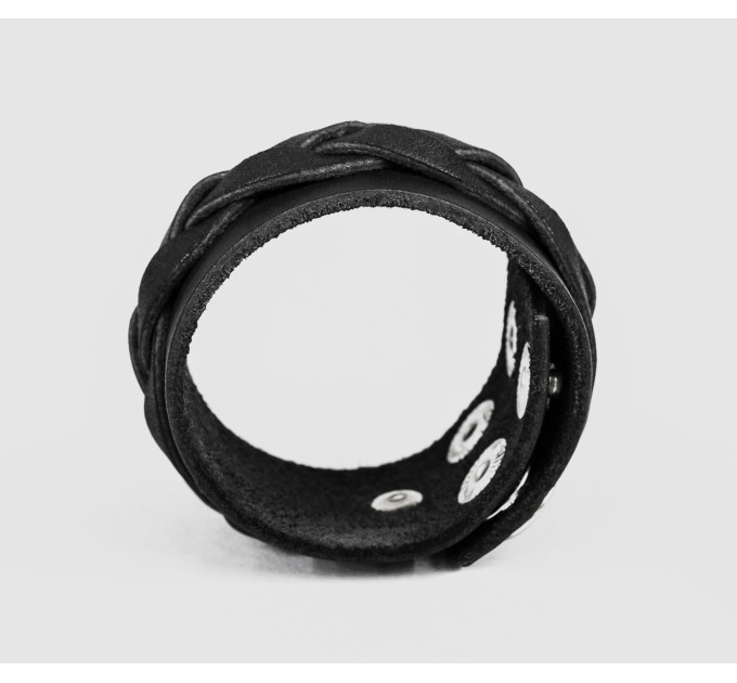 Leather cuff bracelet for men or women, code 3631