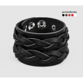 Leather cuff bracelet for men or women, code 3632