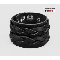 Leather cuff bracelet for men or women, code 3632
