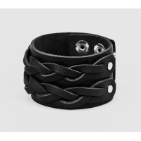 Leather cuff bracelet for men or women, code 3632