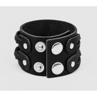 Leather cuff bracelet for men or women, code 3632