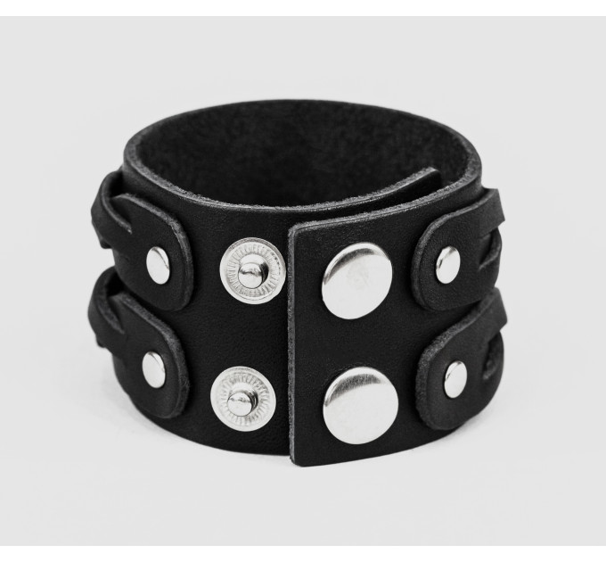 Leather cuff bracelet for men or women, code 3632