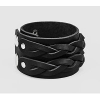 Leather cuff bracelet for men or women, code 3632