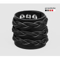 Leather cuff bracelet for men or women, code 3633