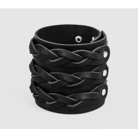 Leather cuff bracelet for men or women, code 3633