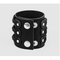 Leather cuff bracelet for men or women, code 3633