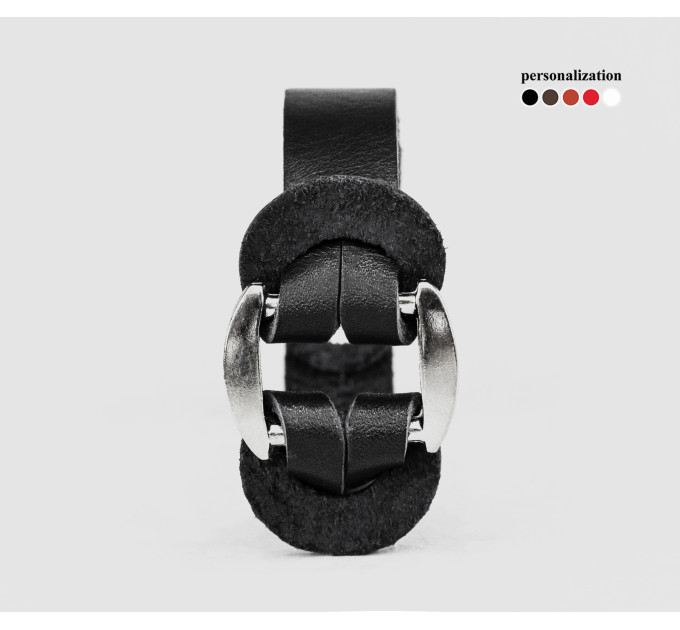 Leather bracelet for men or women, code 3740