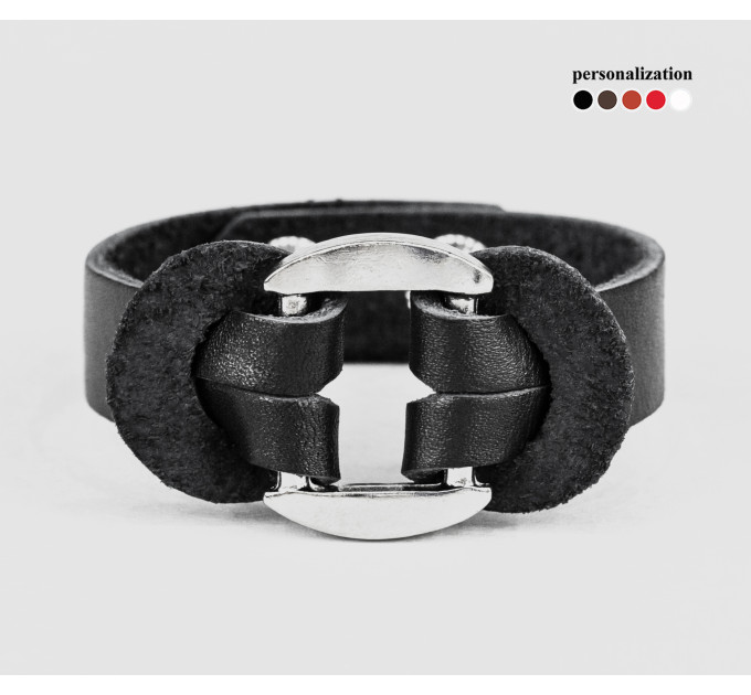 Leather bracelet for men or women, code 3740