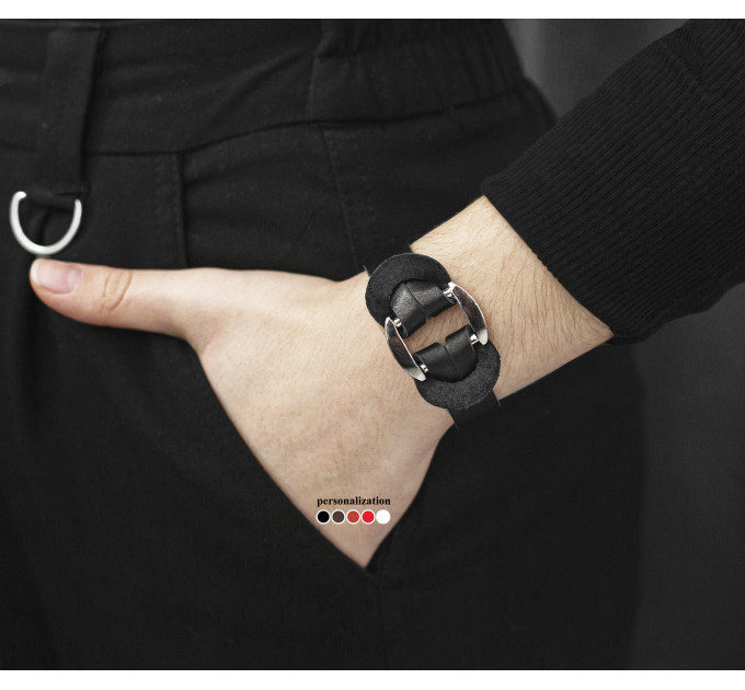 Leather bracelet for men or women, code 3740