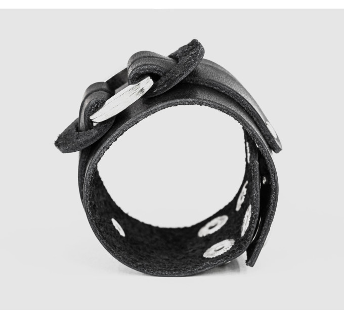 Leather cuff bracelet for men or women, code 3745