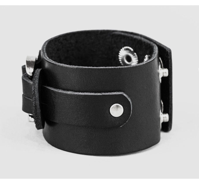 Leather cuff bracelet for men or women, code 3745