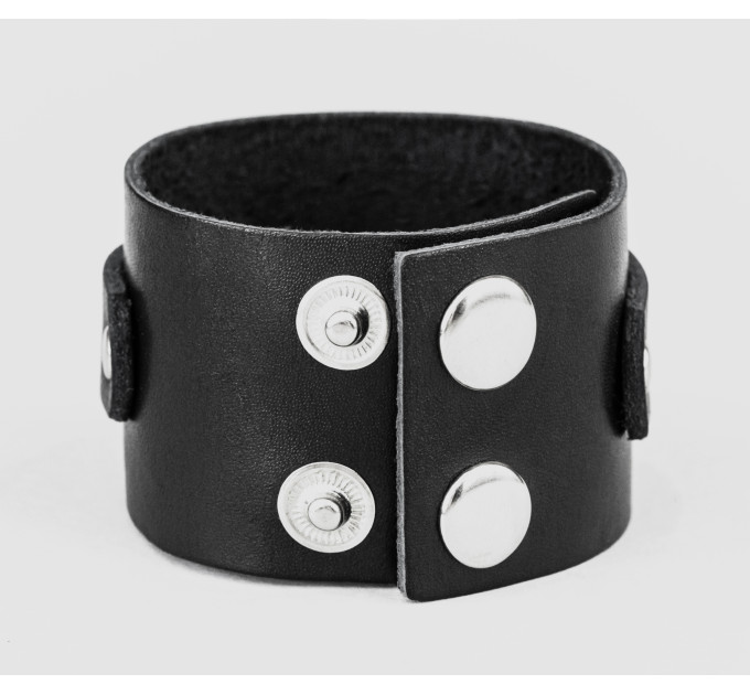 Leather cuff bracelet for men or women, code 3745