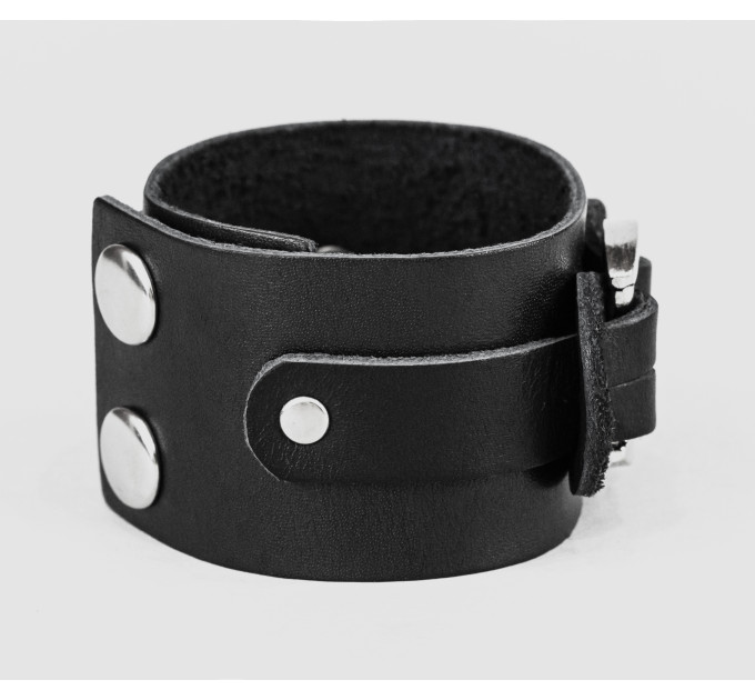 Leather cuff bracelet for men or women, code 3745