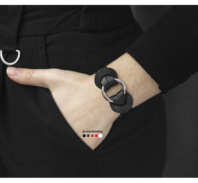 Leather bracelet for men or women, code 3750
