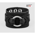 Leather cuff bracelet for men or women, code 3755