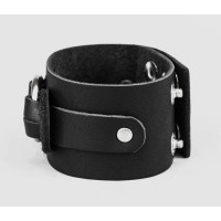 Leather cuff bracelet for men or women, code 3755