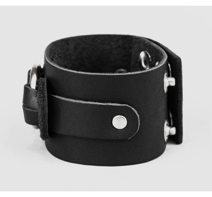 Leather cuff bracelet for men or women, code 3755