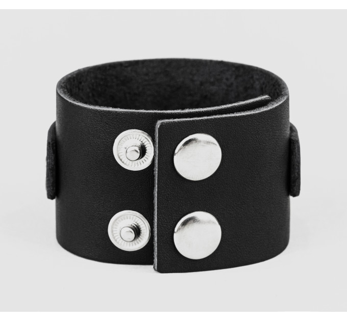 Leather cuff bracelet for men or women, code 3755