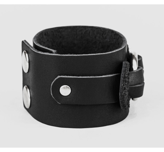 Leather cuff bracelet for men or women, code 3755