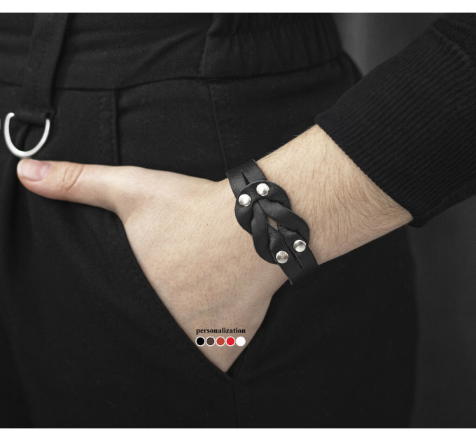 Leather bracelet for men or women, code 3760