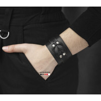 Leather cuff bracelet for men or women, code 3780
