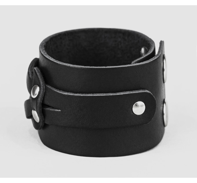 Leather cuff bracelet for men or women, code 3780